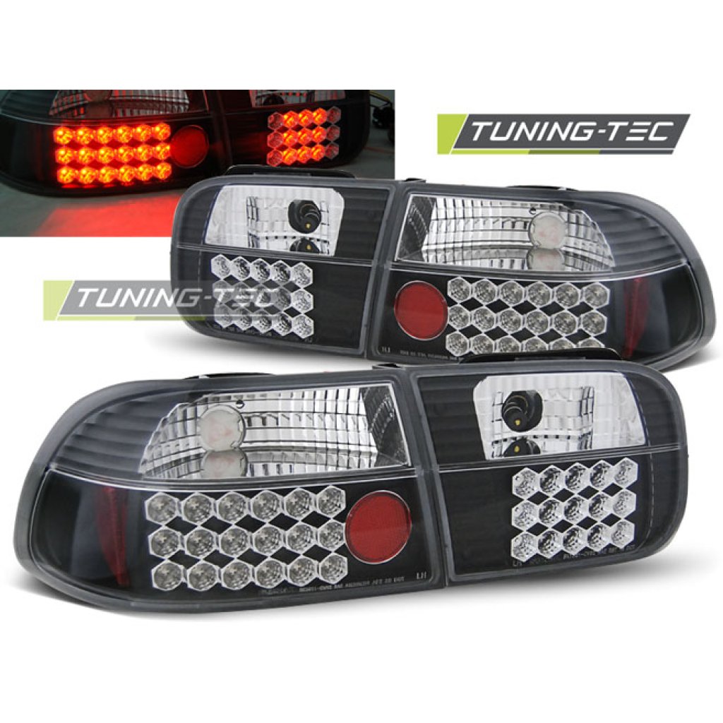 Zadní světla LED Honda Civic 3dv. 92-95 černá