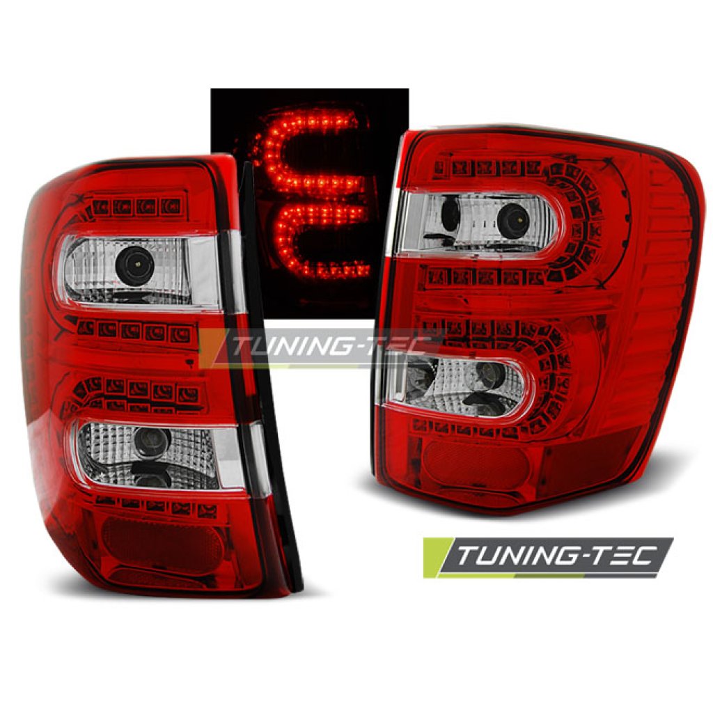 Zadní světla LED Jeep Grand Cherokee 99-05 červená