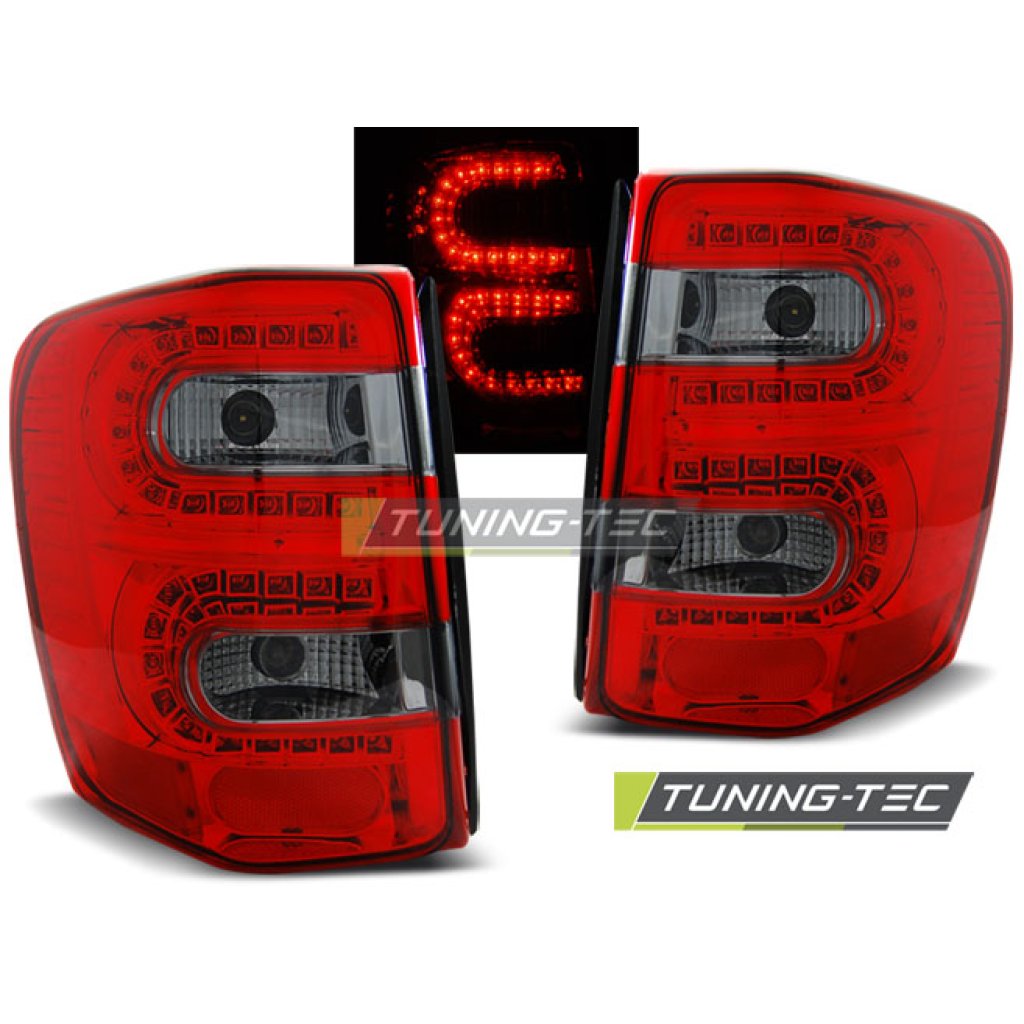 Zadní světla LED Jeep Grand Cherokee 99-05 červená/kouřová