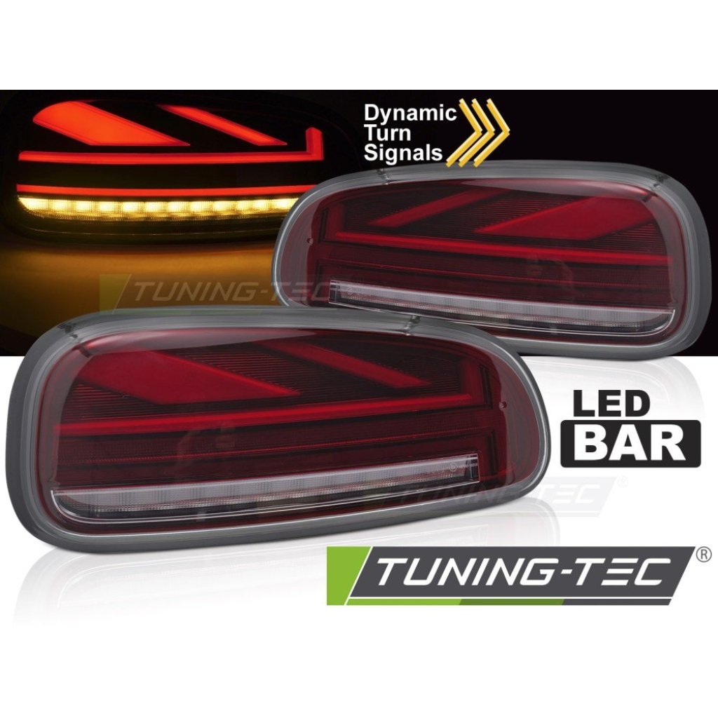 Zadní světla LED, LED dynamický blinkr pro Mini Cooper R54 Clubman 15-19 červená