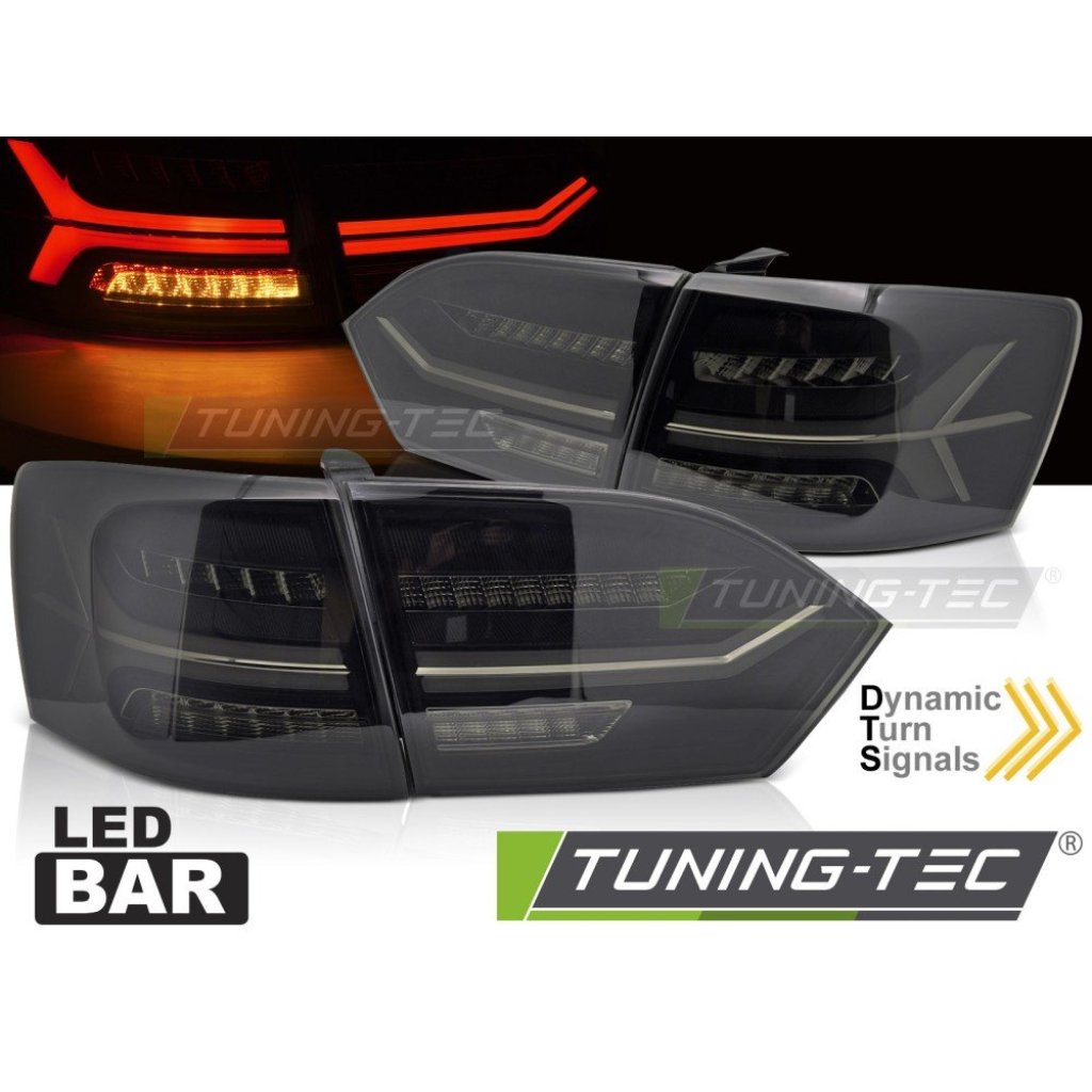 Zadní světla LED, LED dynamický blinkrem pro VW JETTA VI 2011-2014 kouřová