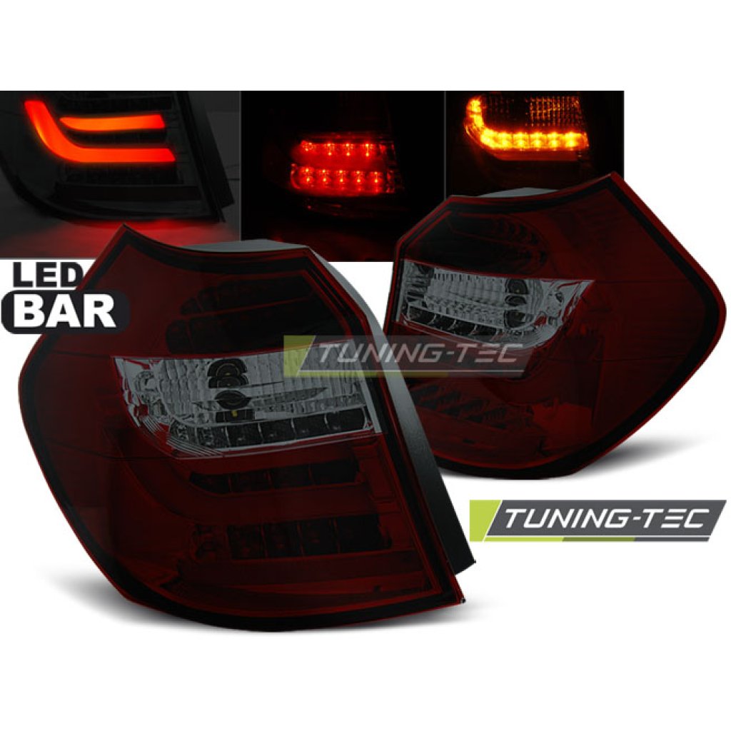 Zadní světla LED Lightbar BMW E87/E81 04-07 červená/kouřová