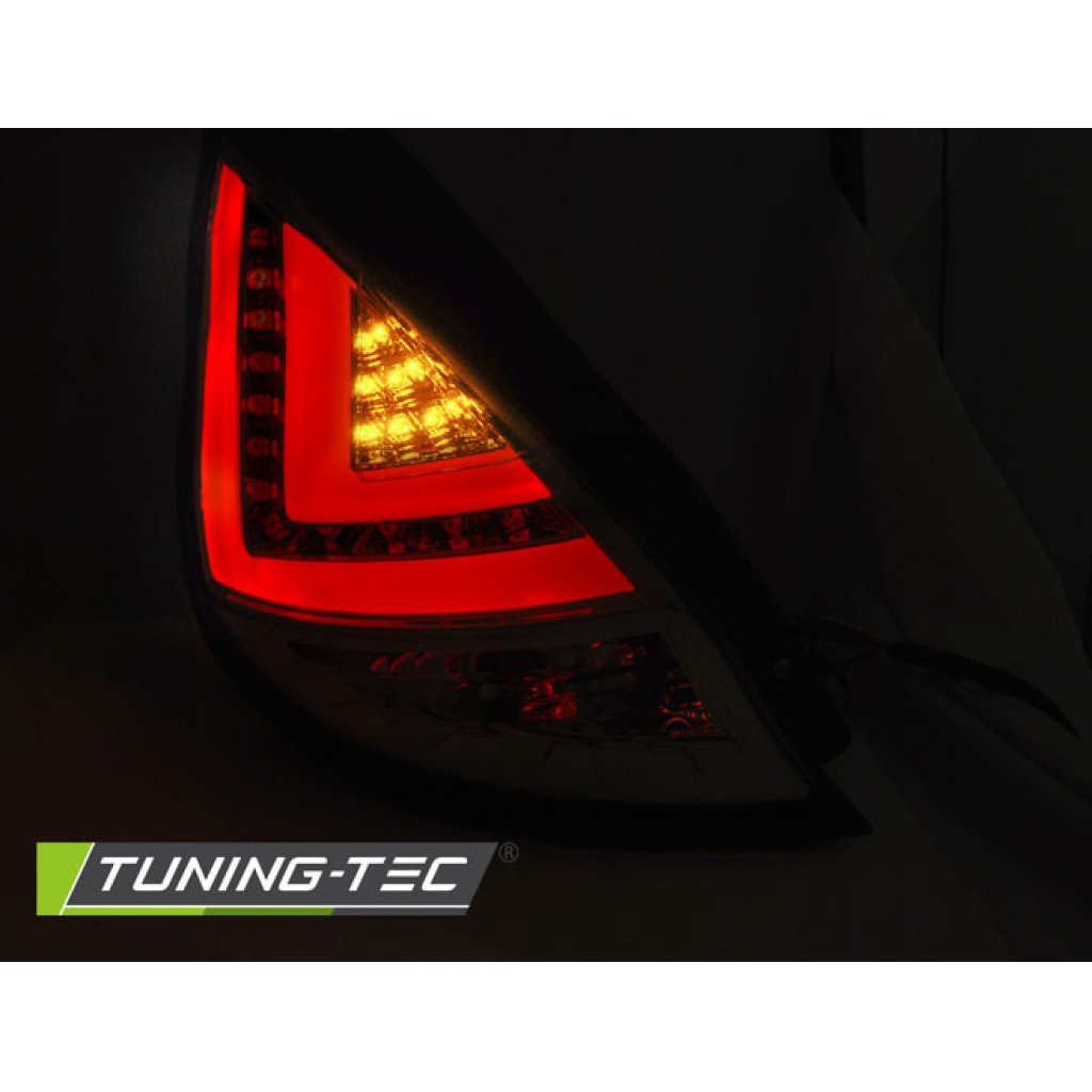 Zadní světla LED Lightbar Ford Fiesta MK7 08- červená/chrom