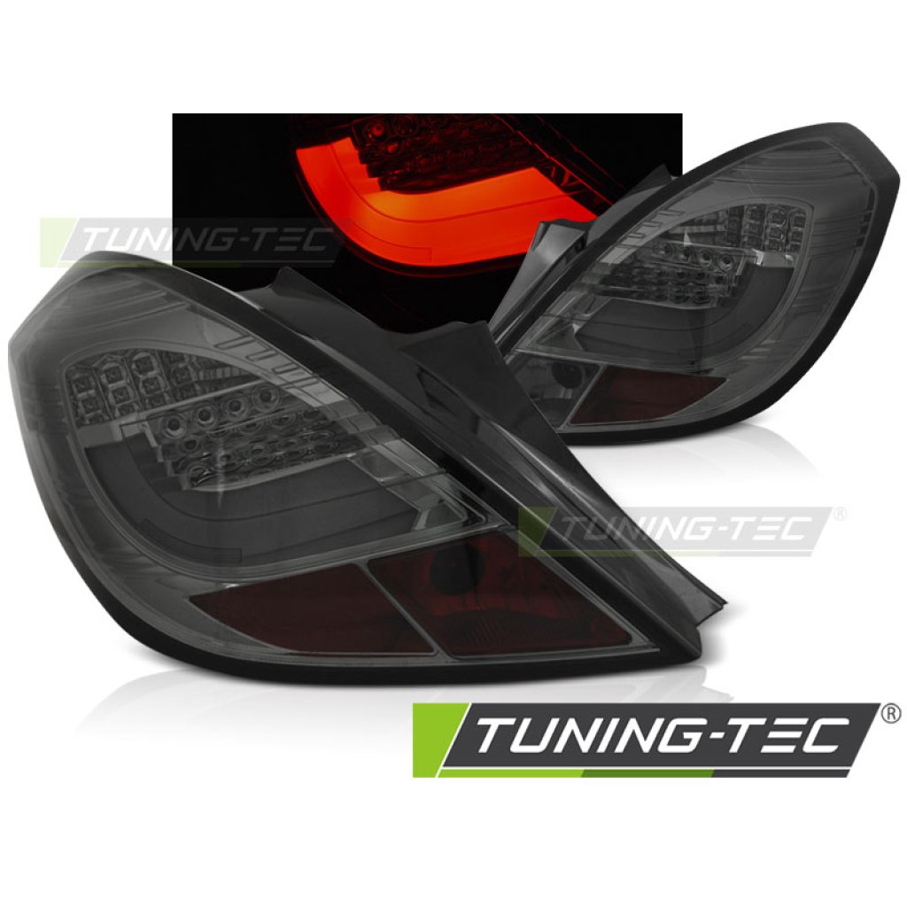 Zadní světla LED LIGHTBAR Opel Corsa D 06-10 3dv. kouřová