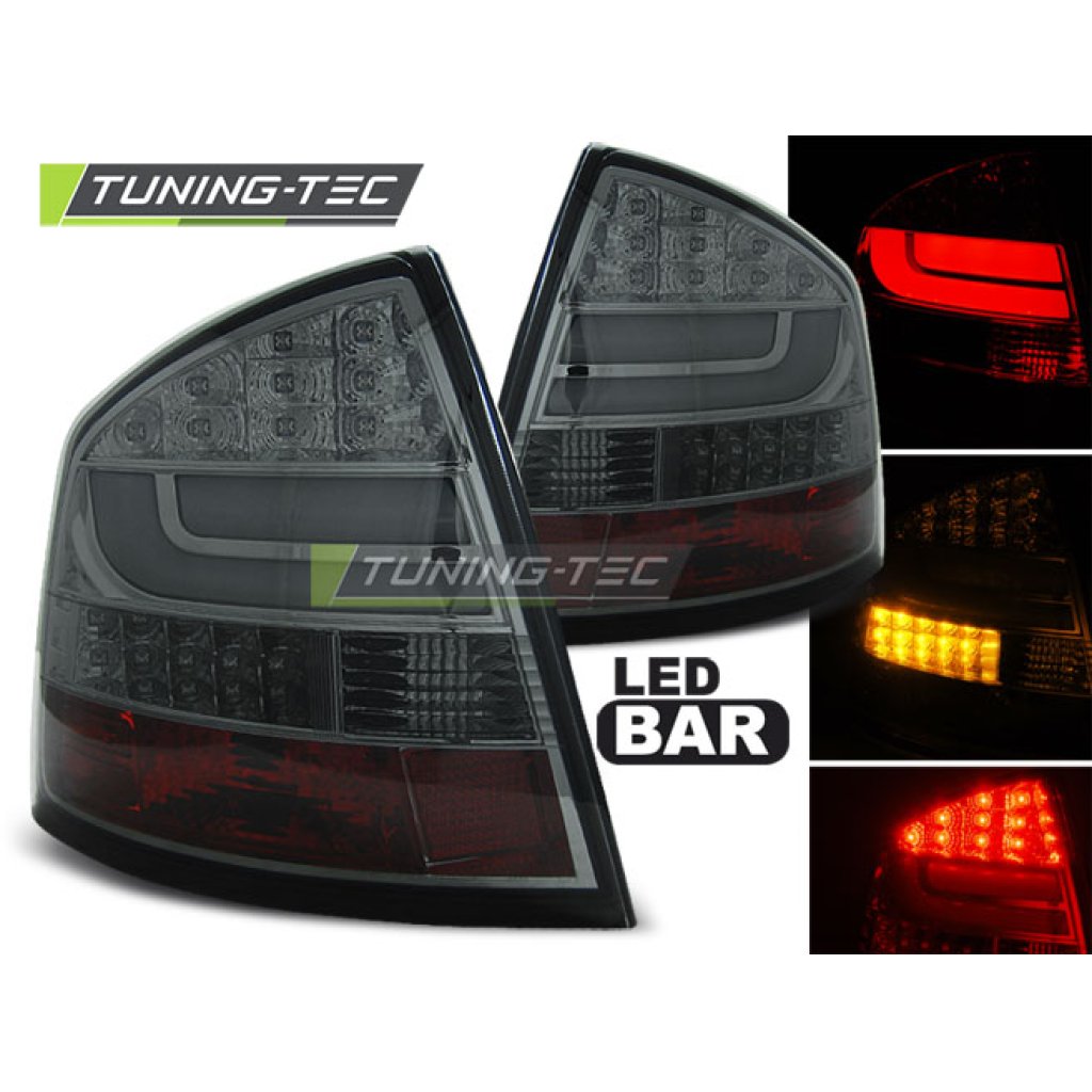 Zadní světla LED Lightbar Škoda Octavia II liftback 04-13 kouřová