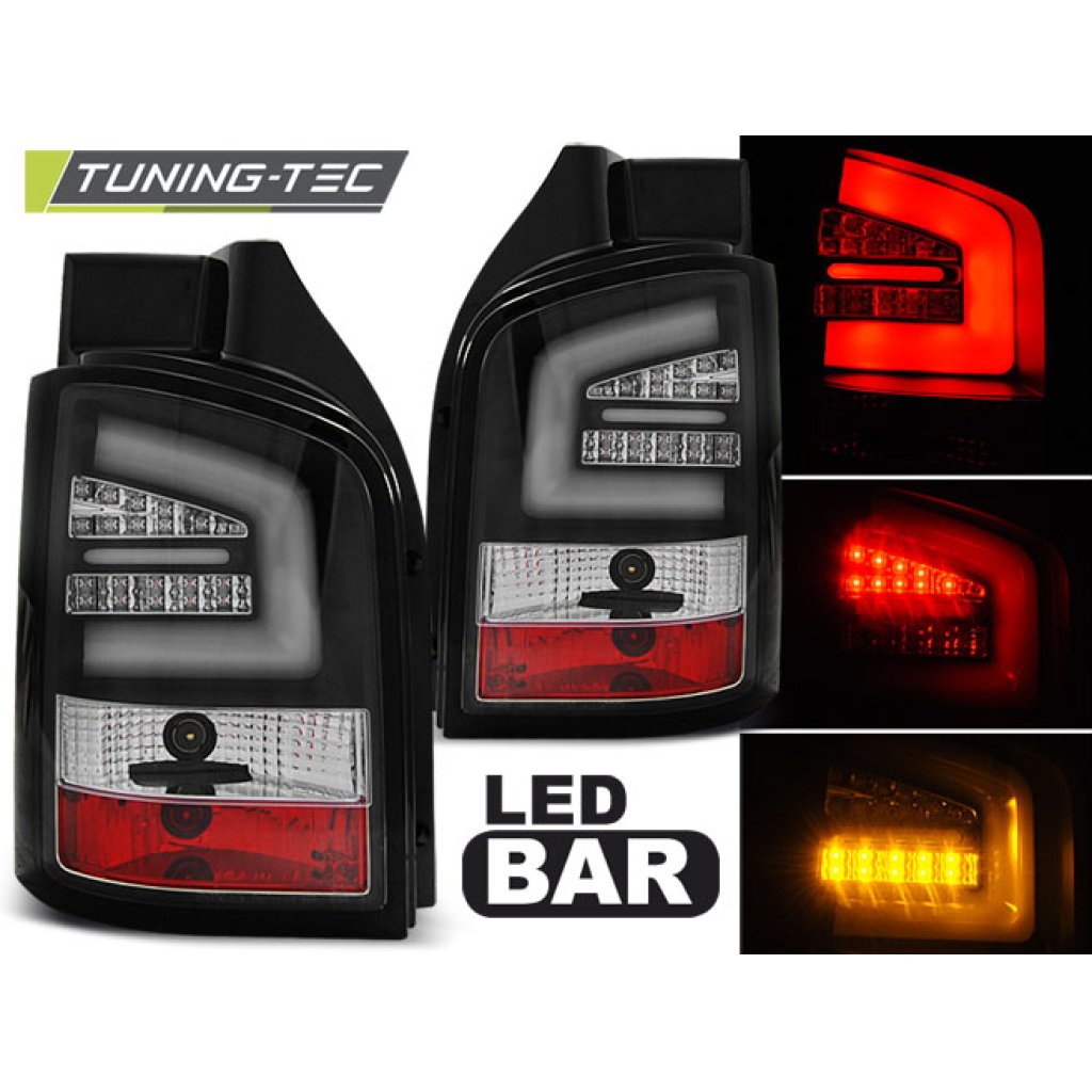 Zadní světla LED LIGHTBAR VW T5 03-09 černá
