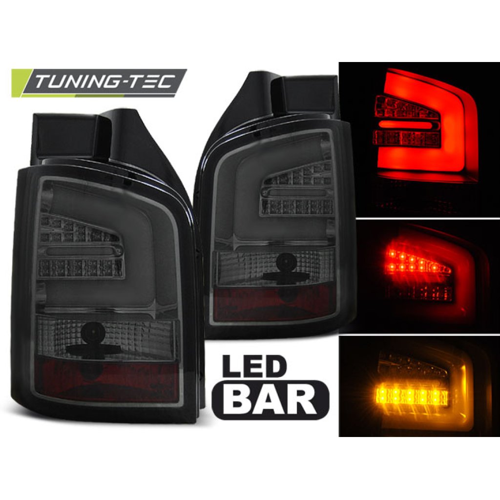 Zadní světla LED LIGHTBAR VW T5 03-09 kouřová