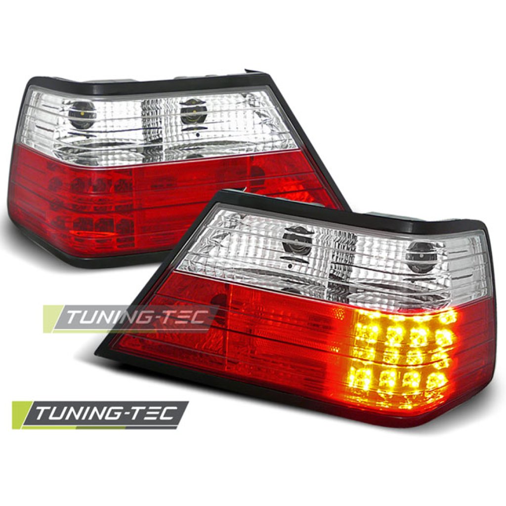 Zadní světla LED Mercedes Benz W124 84-93 červená/chrom