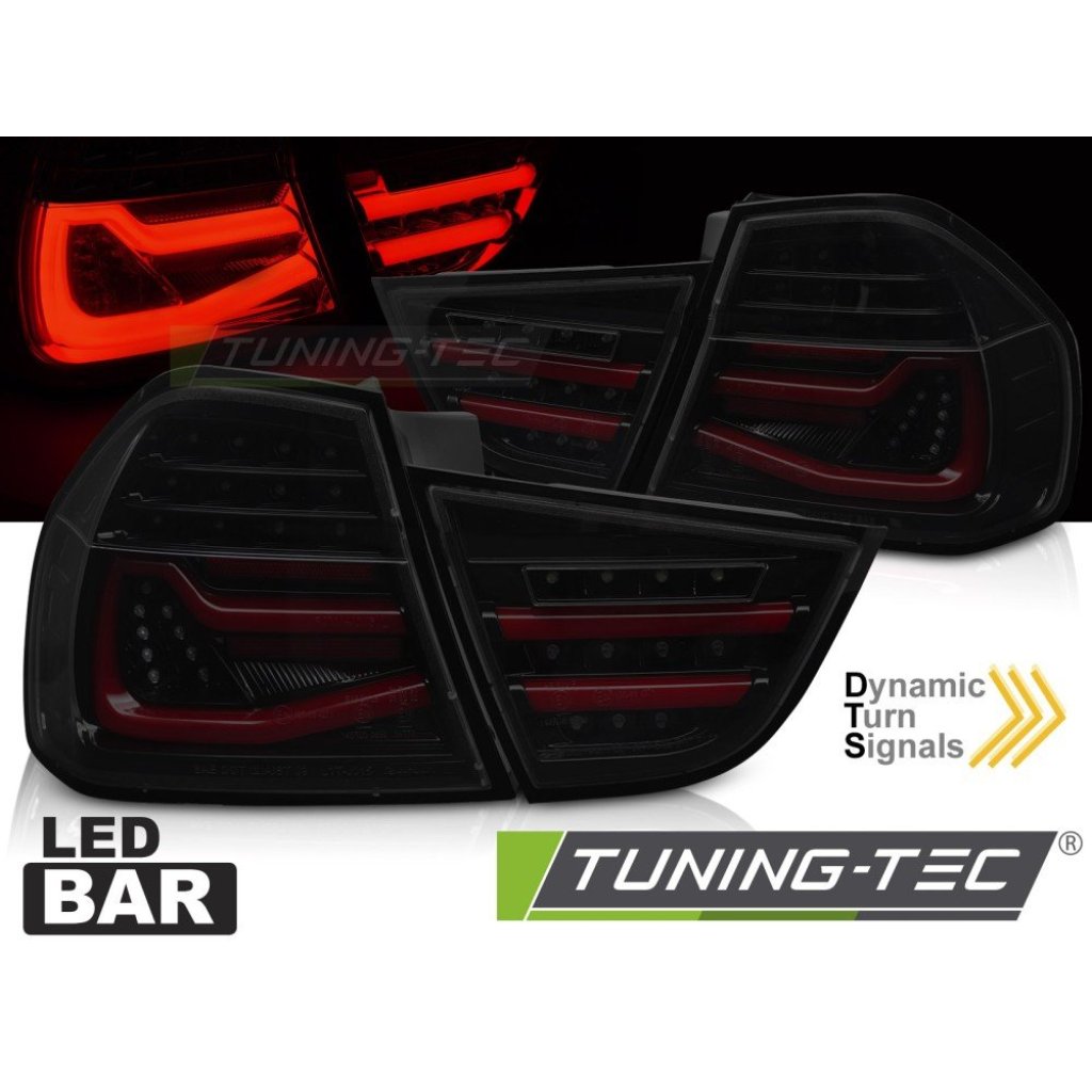 Zadní světla LED pro BMW E90 2009-2011 černá/kouřová