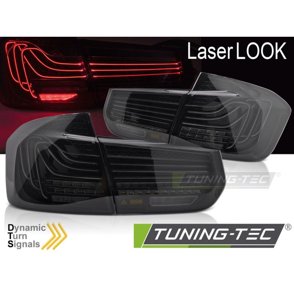 Zadní světla LED pro BMW F30 2011-2018 laser look kouřová