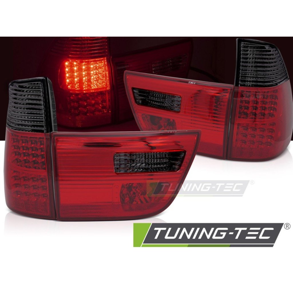 Zadní světla LED pro BMW X5 E53 1999-2003 červená kouřová