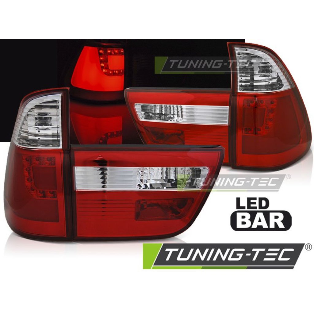Zadní světla LED pro BMW X5 E53 1999-2003, červené