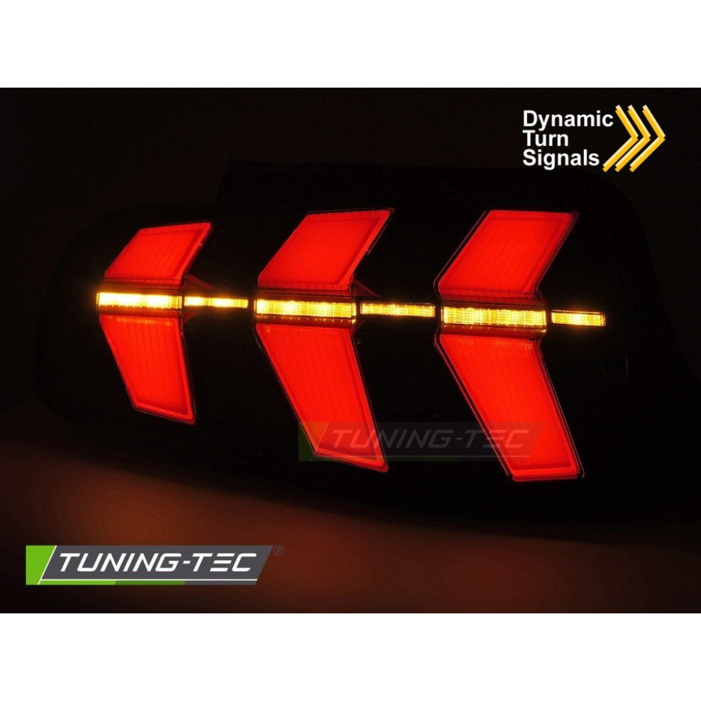 Zadní světla LED pro Ford MUSTANG 2010-2013 černé