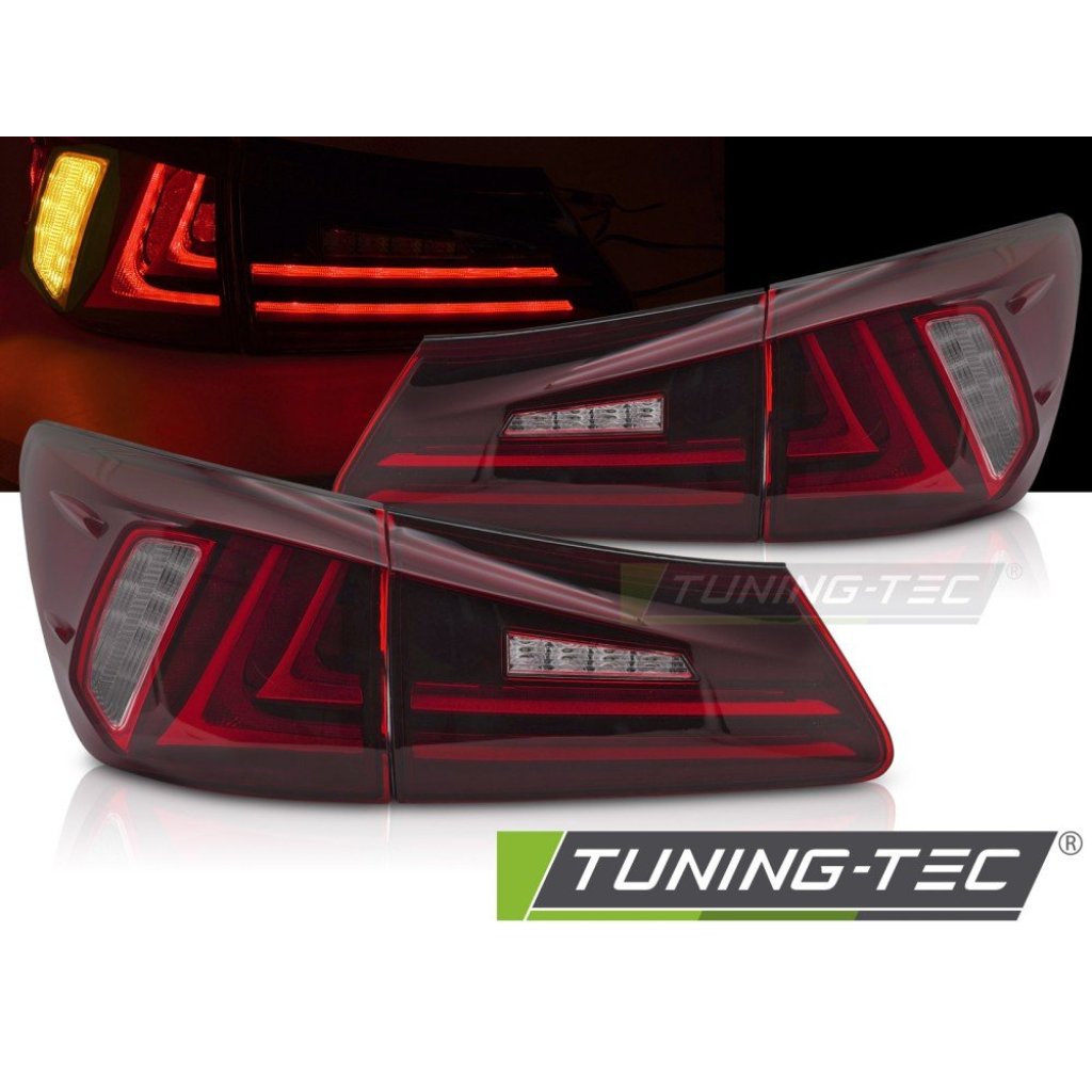 Zadní světla LED pro LEXUS IS II 2006-2013 červená