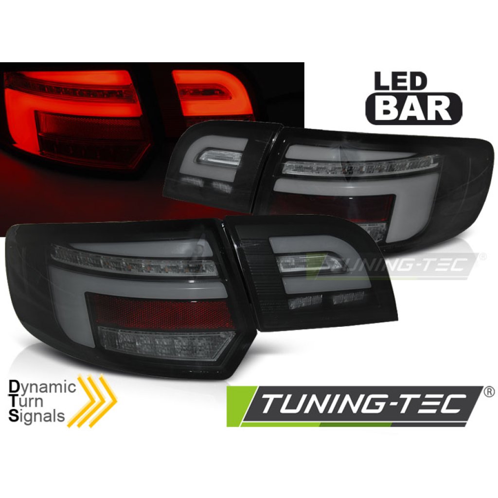 Zadní světla LED s LED dynamickým blinkrem pro AUDI A3 8P 5D 03-08 černá