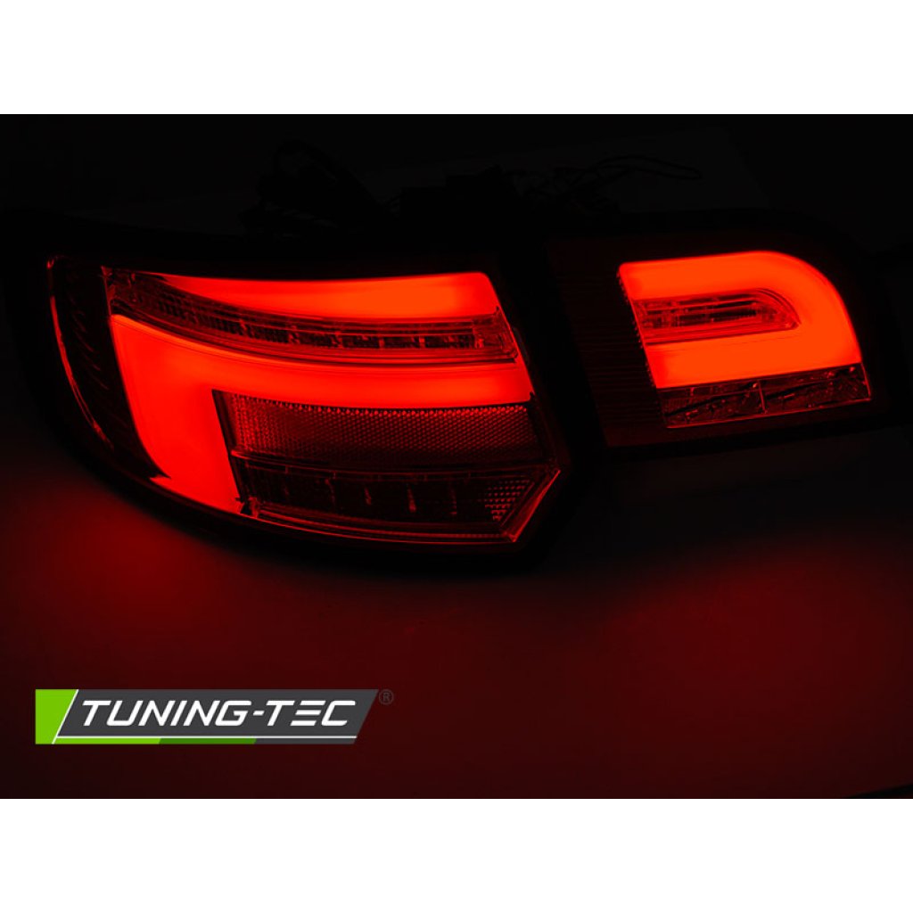 Zadní světla LED s LED dynamickým blinkrem pro AUDI A3 8P 5D 08-12 červená/černá