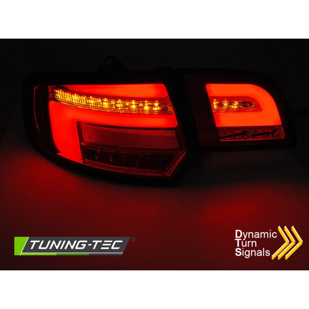 Zadní světla LED s LED dynamickým blinkrem pro AUDI A3 8P 5D 08-12 červená/černá