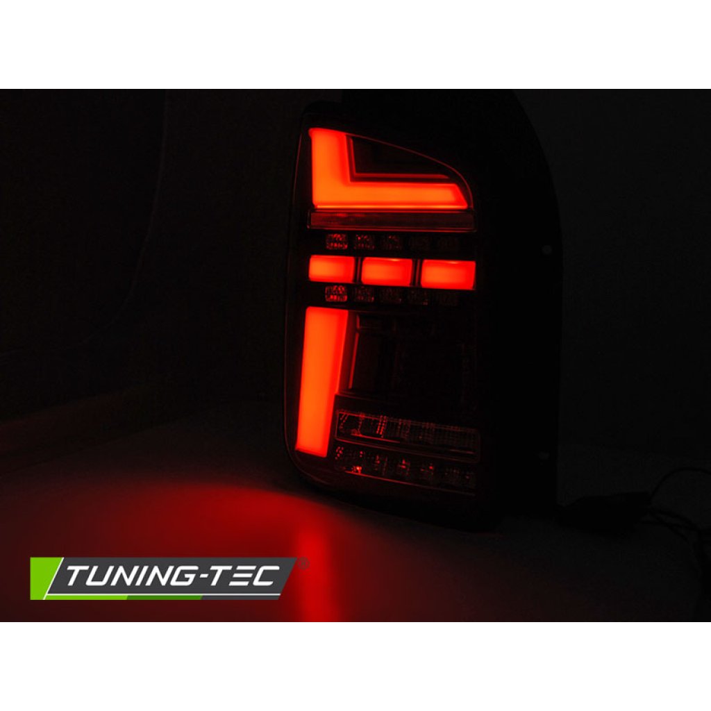 Zadní světla LED s LED dynamickým blinkrem VW T5 10-15 křídlové dvěře - kouřové