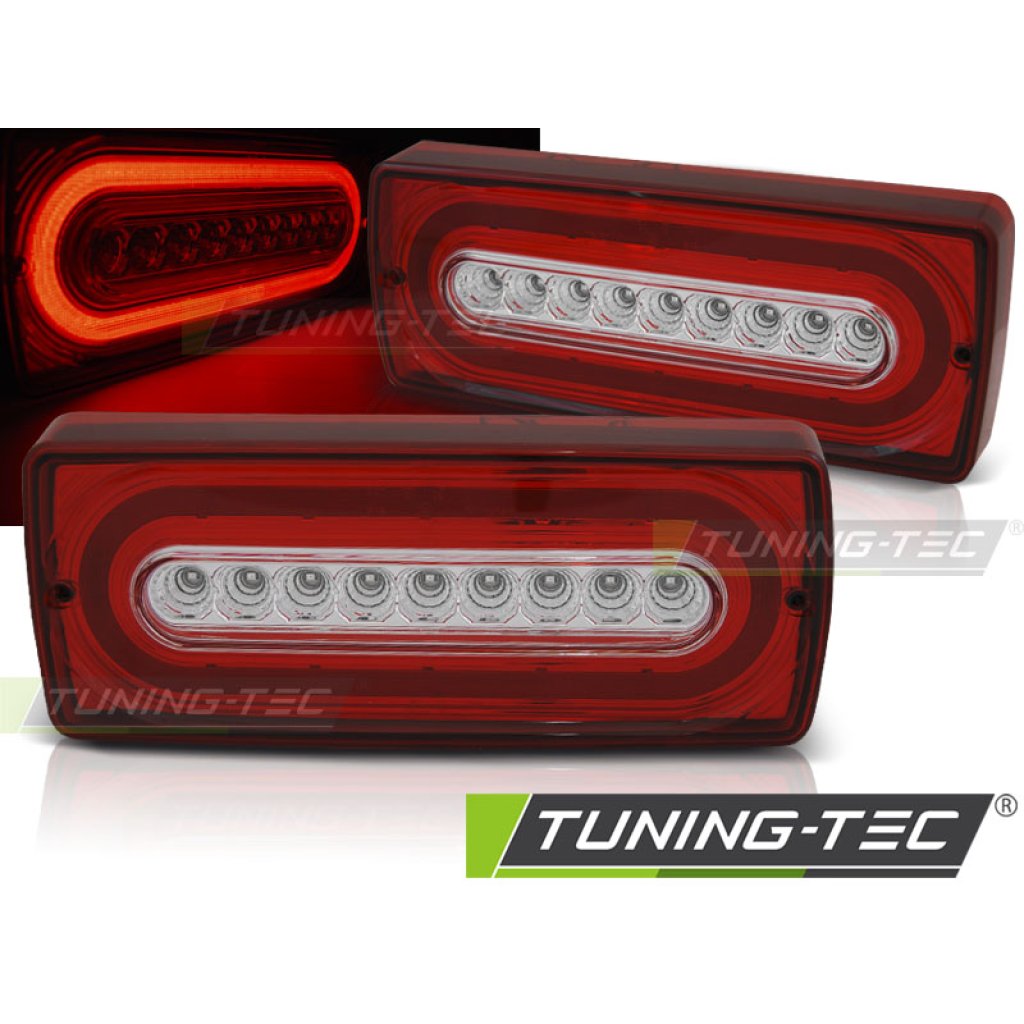 Zadní světla LED s LED s SEQ blinkrem Mercedes-Benz G W463 86-12 červená