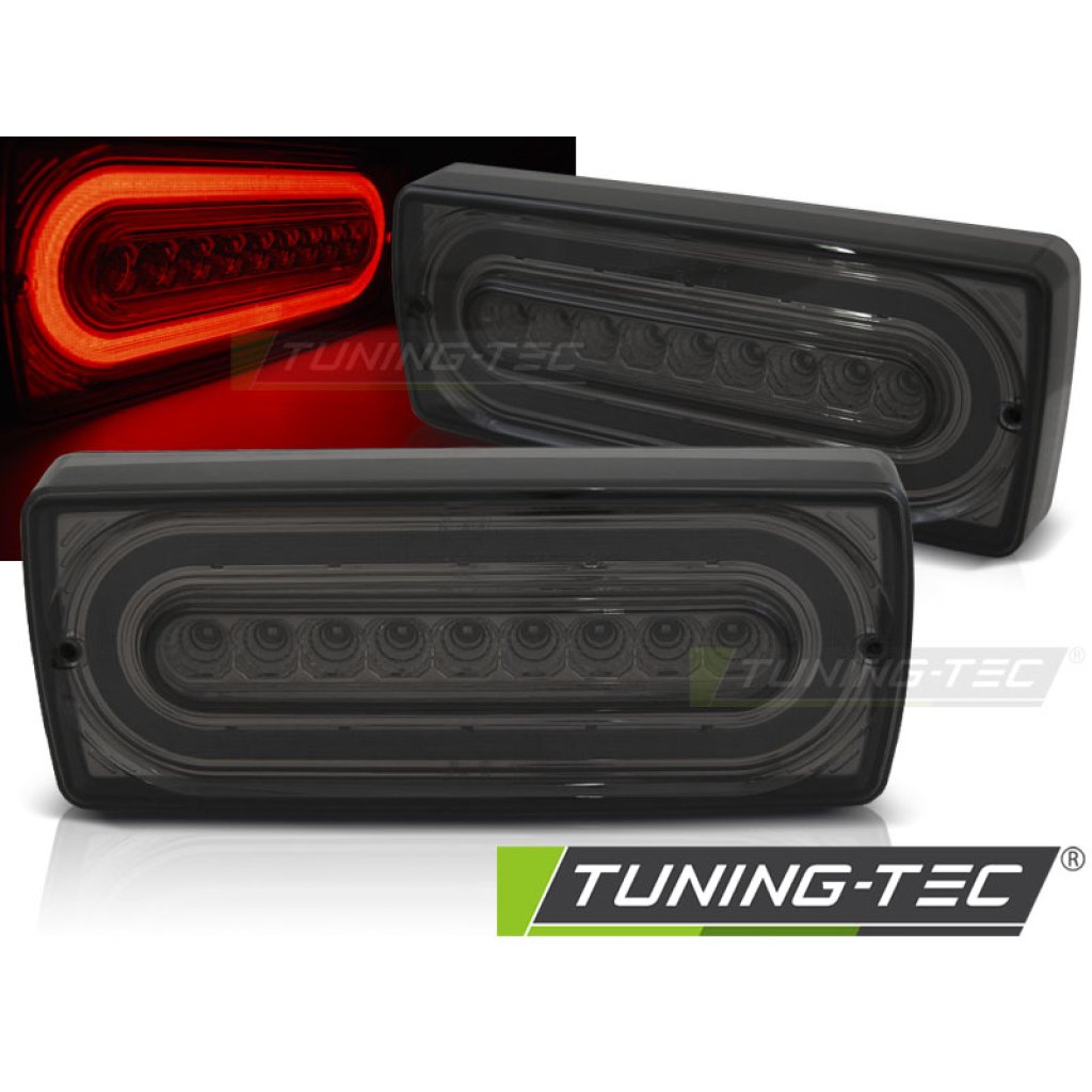 Zadní světla LED s LED s SEQ blinkrem Mercedes-Benz G W463 86-12 kouřová