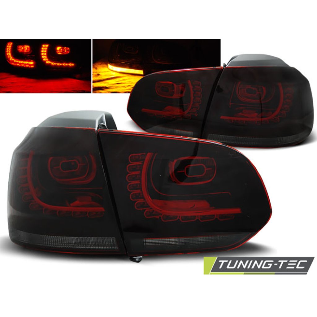 Zadní světla LED VW Golf VI / 6 červená/kouřová