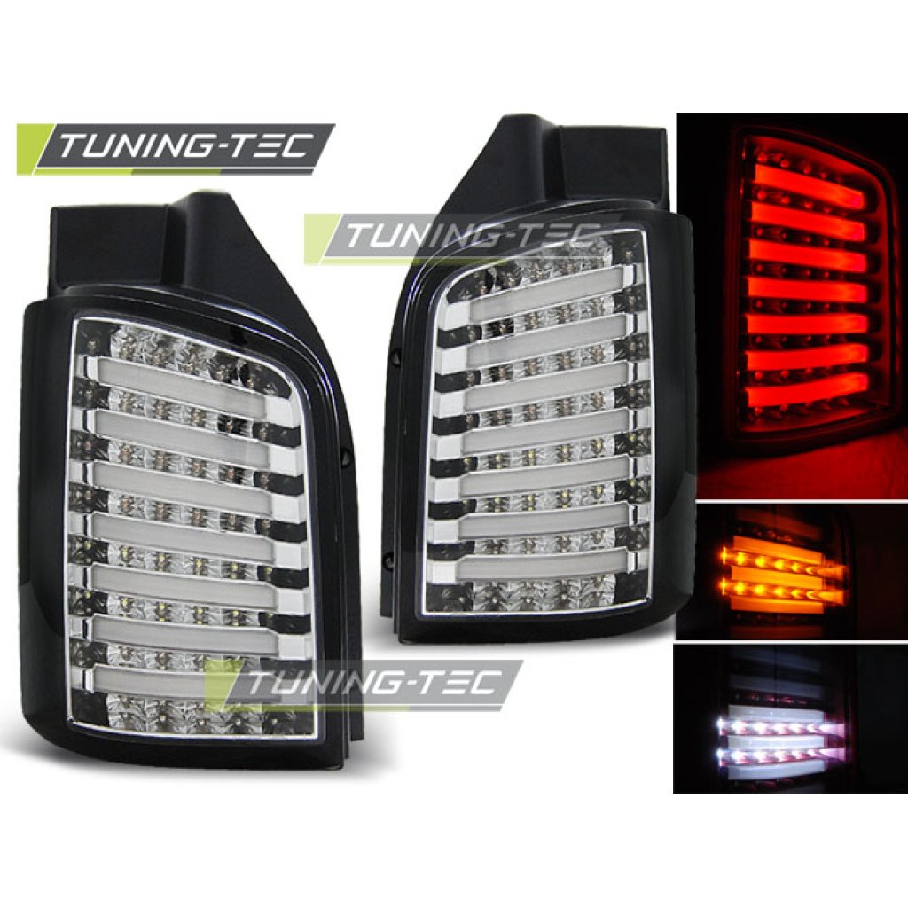 Zadní světla LED VW T5 chrom 03-