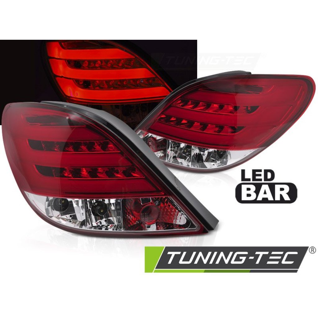 Zadní světla s LED PEUGEOT 207 3D/5D 2006-2009 červená