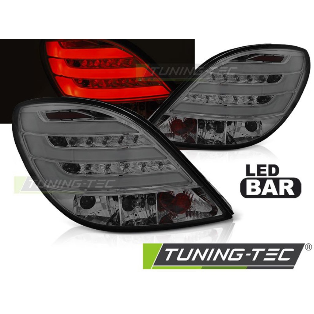 Zadní světla s LED PEUGEOT 207 3D/5D 2006-2009 chromová