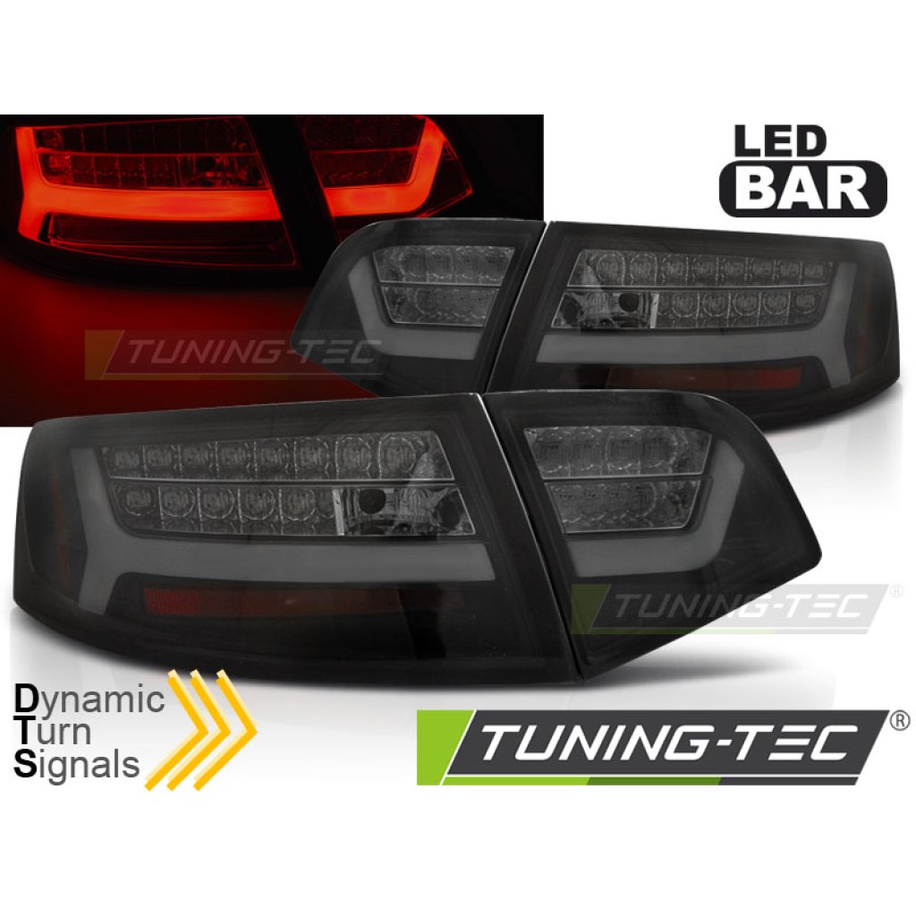 Zadní světla SEQ LED BAR AUDI A6 C6 sedan 08-11 černá/kouřová