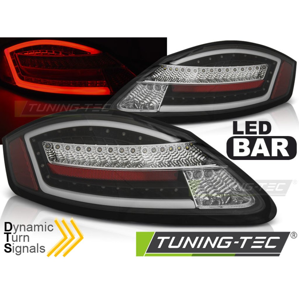 Zadní světla SEQ LED BAR Porsche Boxter 987 05-08 černá