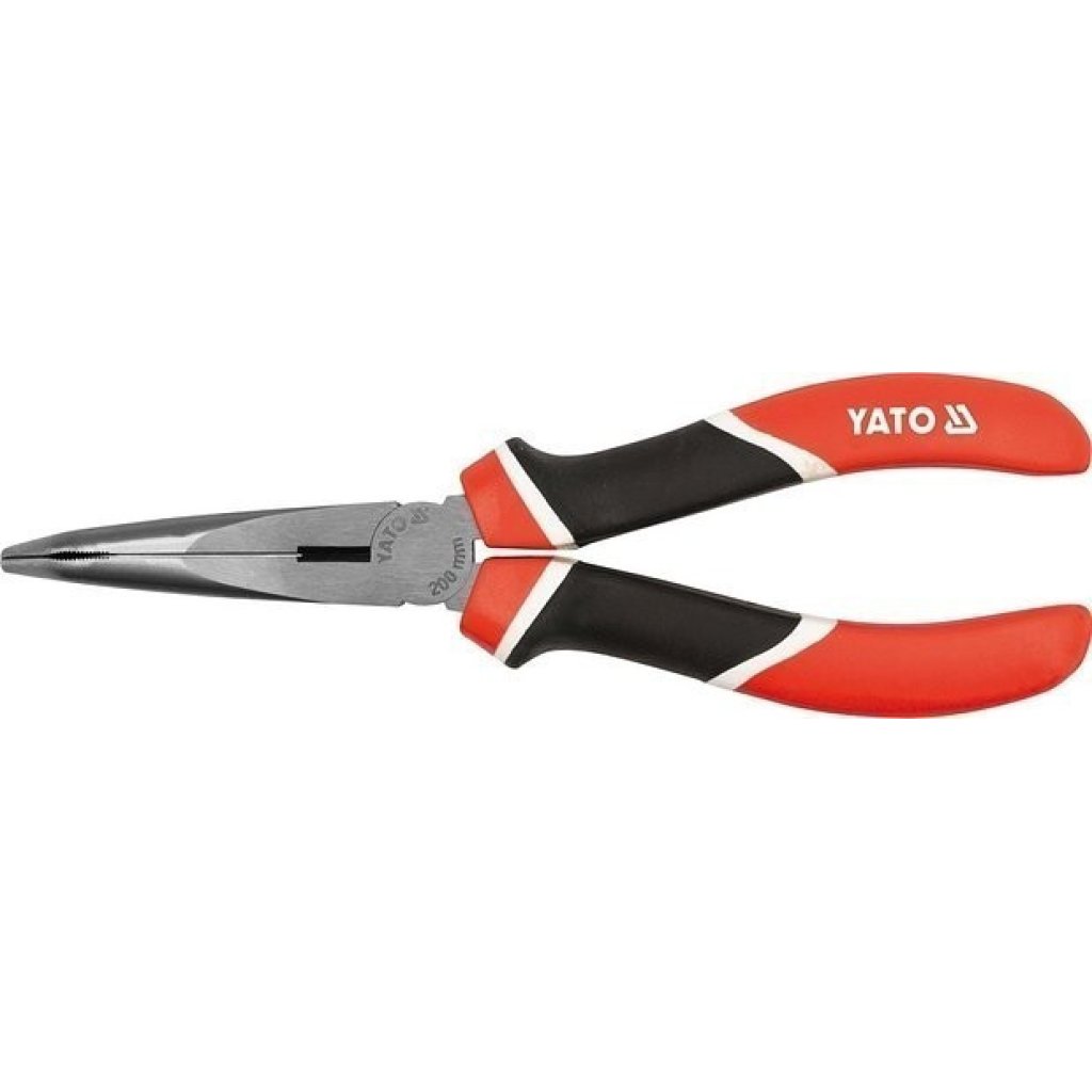 Zahnuté půlkulaté kleště 160 mm prodloužené CrV - YT-1945