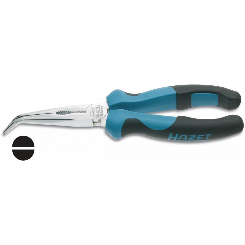 Zahnuté půlkulaté kleště 200 mm Hazet DIN 5745 - HA006434 (1841B-33)