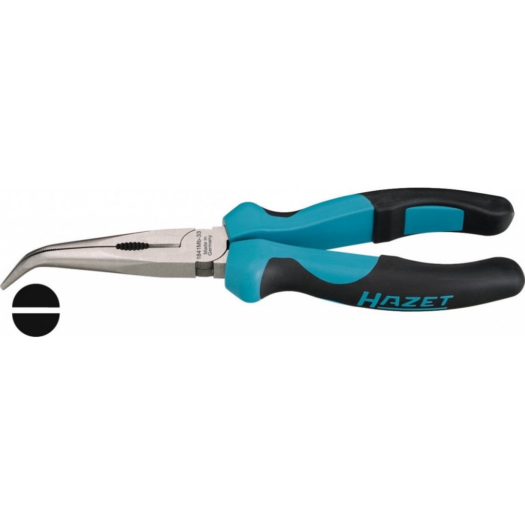 Zahnuté půlkulaté kleště 200 mm Hazet DIN 5745 - HA144891 (1841MB-33)