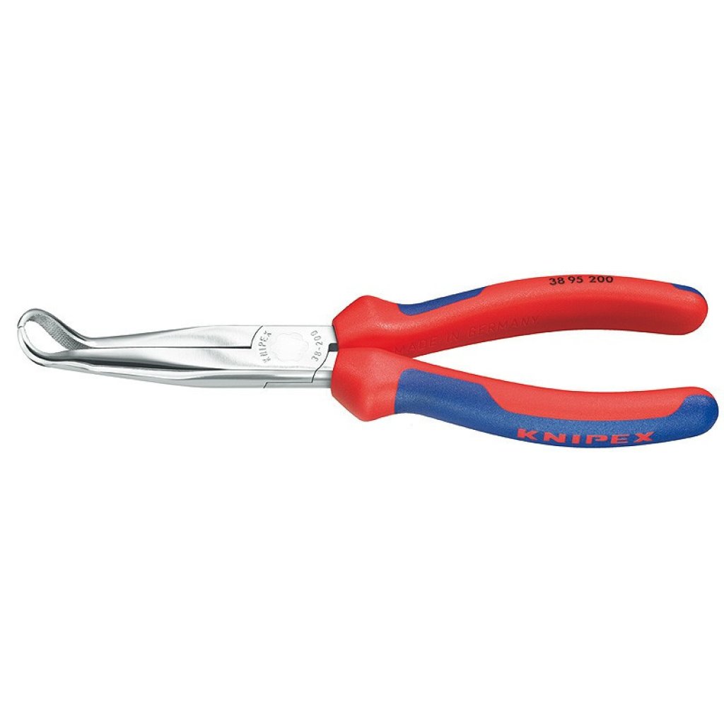 Zahnuté půlkulaté kleště 200 mm Knipex pro mechaniky chromované - 3895200