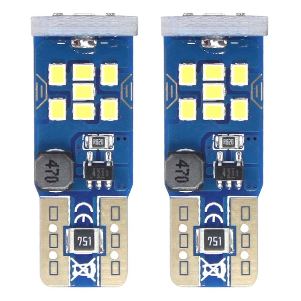 Žárovka 12/24V LED 21xSMD T10 (W5W) bílá, CAN-BUS, 02445