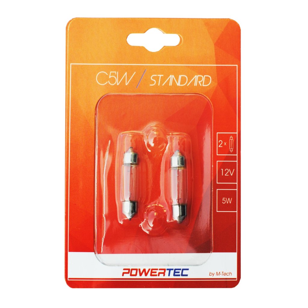 Žárovka C5W 12V 5W sufitová T11 36mm, PTZ33-02B, baleno na blistru