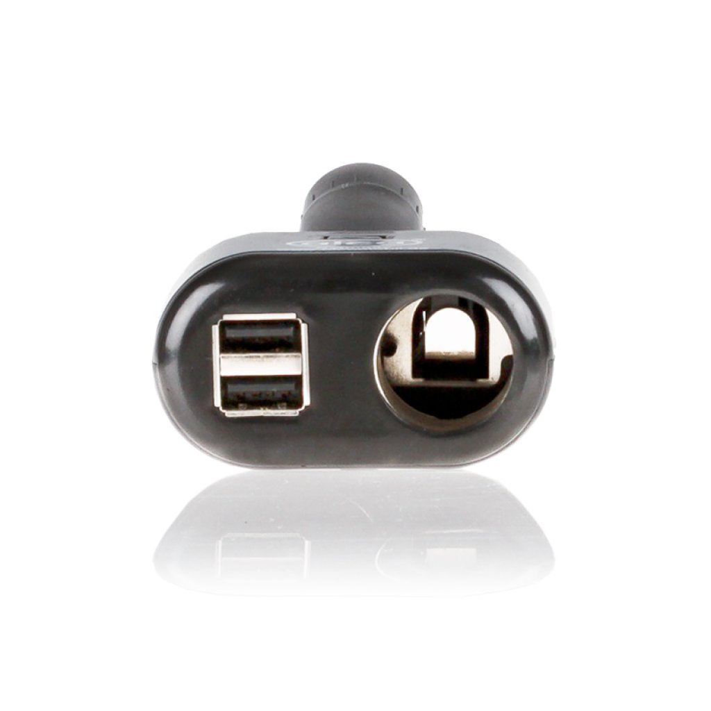 Zástrčka do autozapalovače 12V s 2x USB (2.1, 1.0A) ALCA, 510100