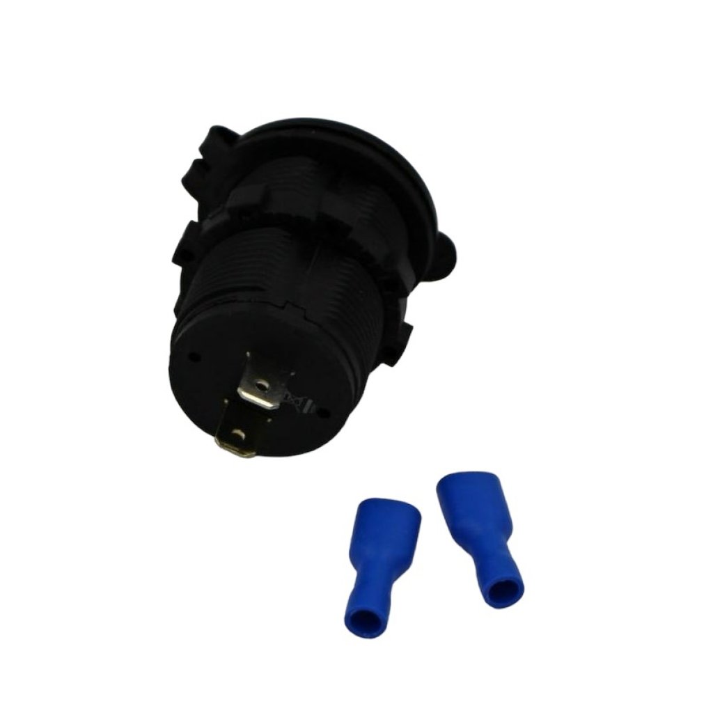 Zásuvka zapalovače vodotěsná s 2x USB (1A, 2,1A), SPL-30