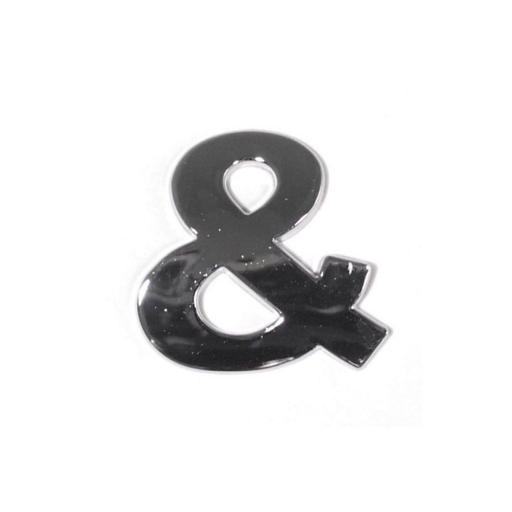 Znak "&" samolepící PLASTIC