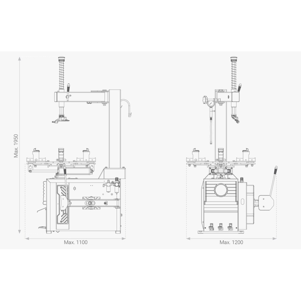 Zouvačka motocyklových pneumatik 6 - 24" M806B - F16145