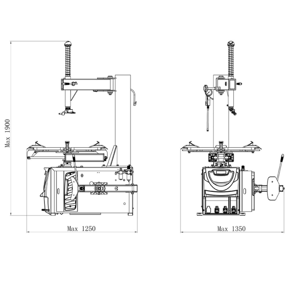 Zouvačka pneumatik 10 - 25" 230V LC890U - F16154