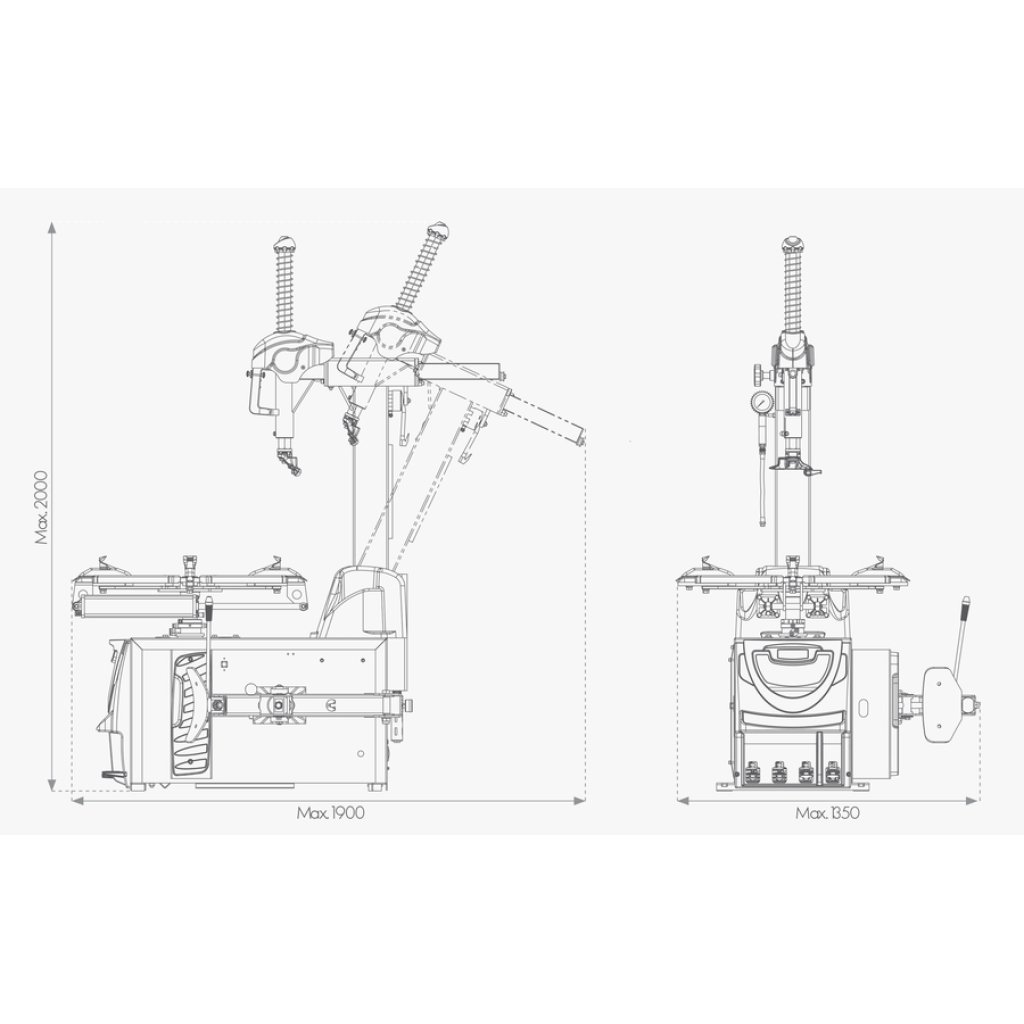 Zouvačka pneumatik 6-28" LC889N + Helper AL320C - F16100