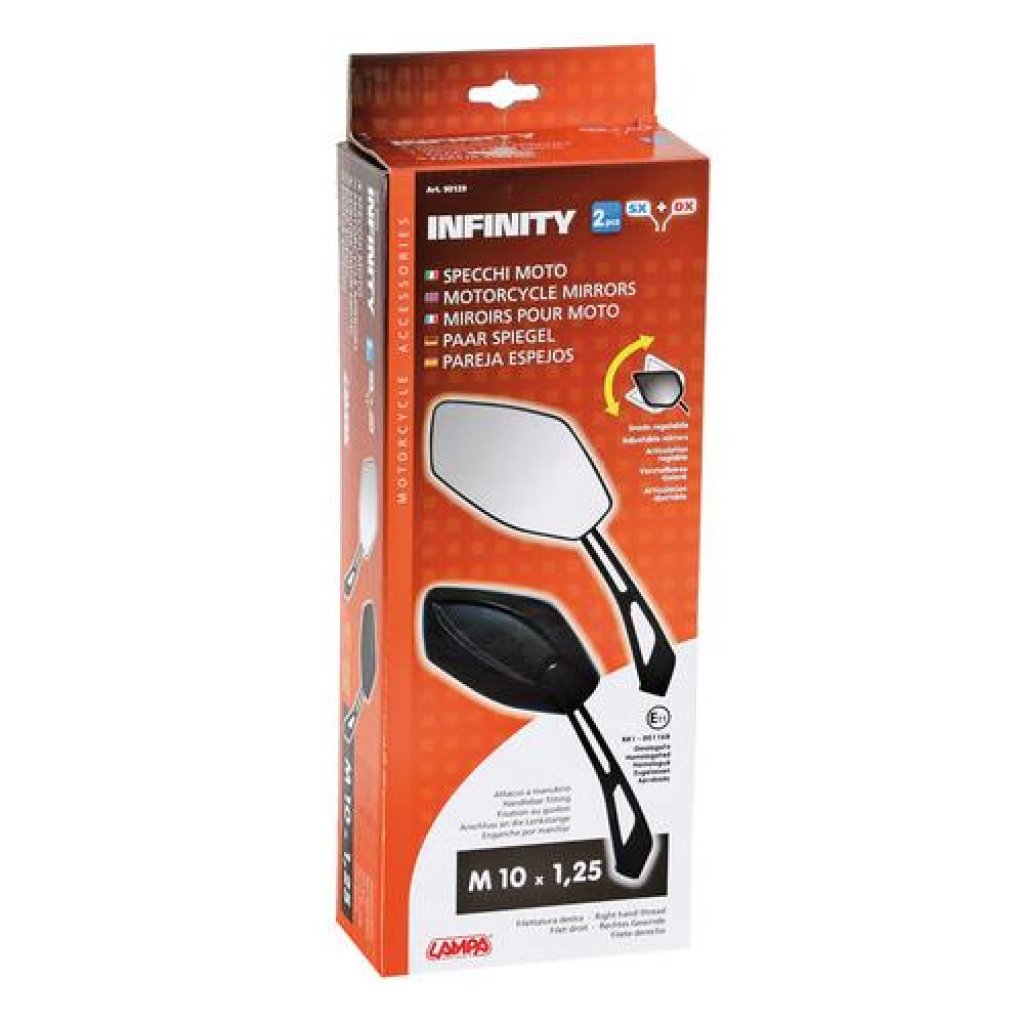 Zrcátka na motorku Infinity M10x1,25, 90129
