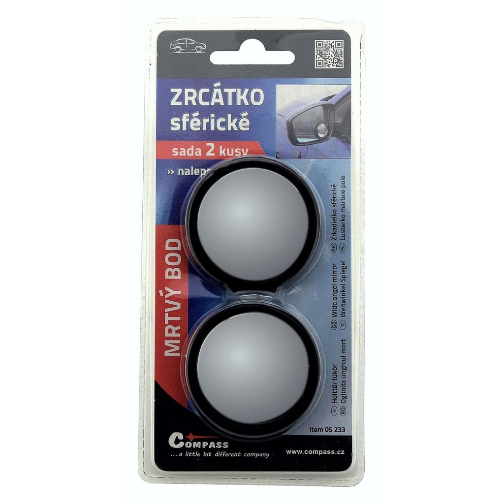 Zrcátka na mrtvý bod kulatý 2ks, 05233