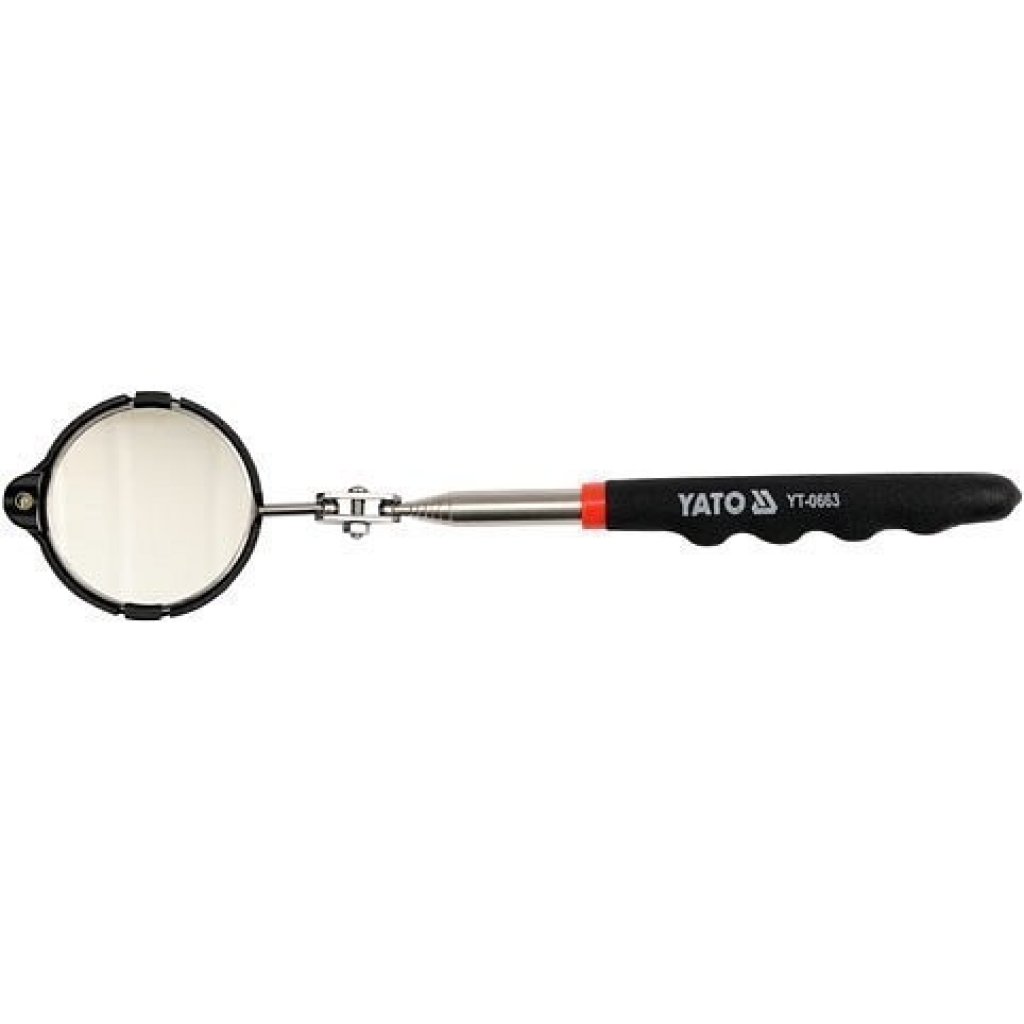 Zrcátko kontrolní teleskopické s LED osvětlením 265-920mm - YT-0663