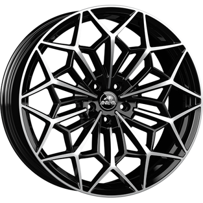 10,0x23 5/120 ET40 Antera A105; piano black diamond, rovná d.p., průměr 72,6 (1100kg)