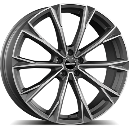10,5x21 5/112 ET36 GMP Totale; matt anthracite diamond, kužel, průměr 66,6 (965kg)