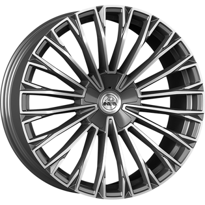 11,0x21 5/112 ET14 Antera A103; moon grey diamond, kužel, průměr 66,6 (850kg)