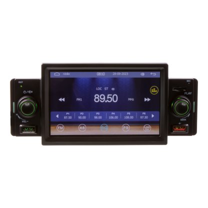 1DIN autorádio s 5" LCD/3x USB/SD/Blutooth/CarPlay/AndroidAuto