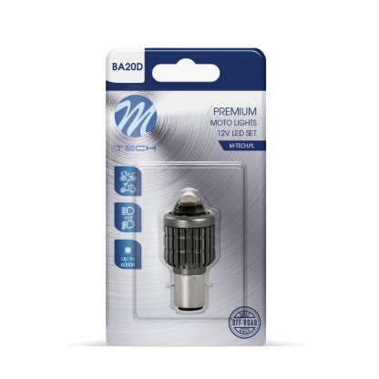 1x Dioda LED Premium 12-24V White BA20d, LB572W-01B, 55091